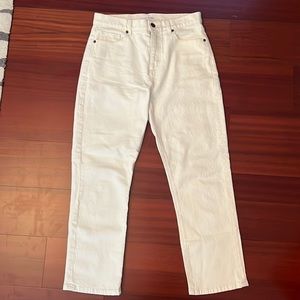 Loft high waist straight crop jeans